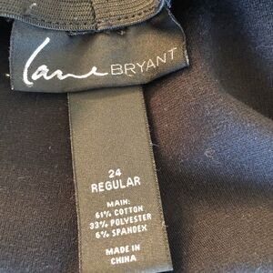 Lane Bryant Size 24 Black Slacks!